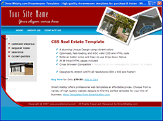 CSS dreamweaver template 134 - real estate