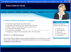 CSS dreamweaver template 137 - business