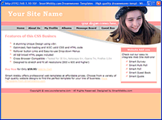CSS dreamweaver template 137 - personal
