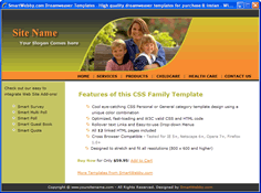 CSS dreamweaver template 144 - family/general