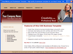 CSS dreamweaver template 153 - business