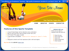 CSS dreamweaver template 115 - sports